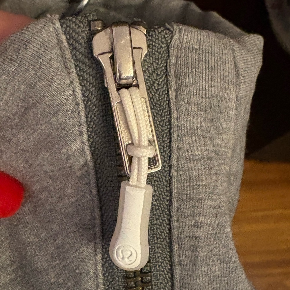 Lululemon Women's Gray Sway Moto Asymmetrical Zip Cowl Neck Jacket Size 6 EUC - Picture 9 of 11